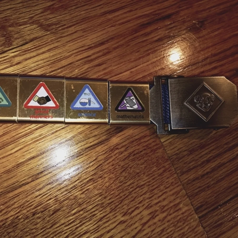 BSA Cub Scouts Belt - 18 Metal‎ Slides!